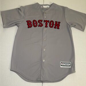 Boston Red Sox Majestic Andrew Benitendi #16 Stitched Jersey M  Gray
